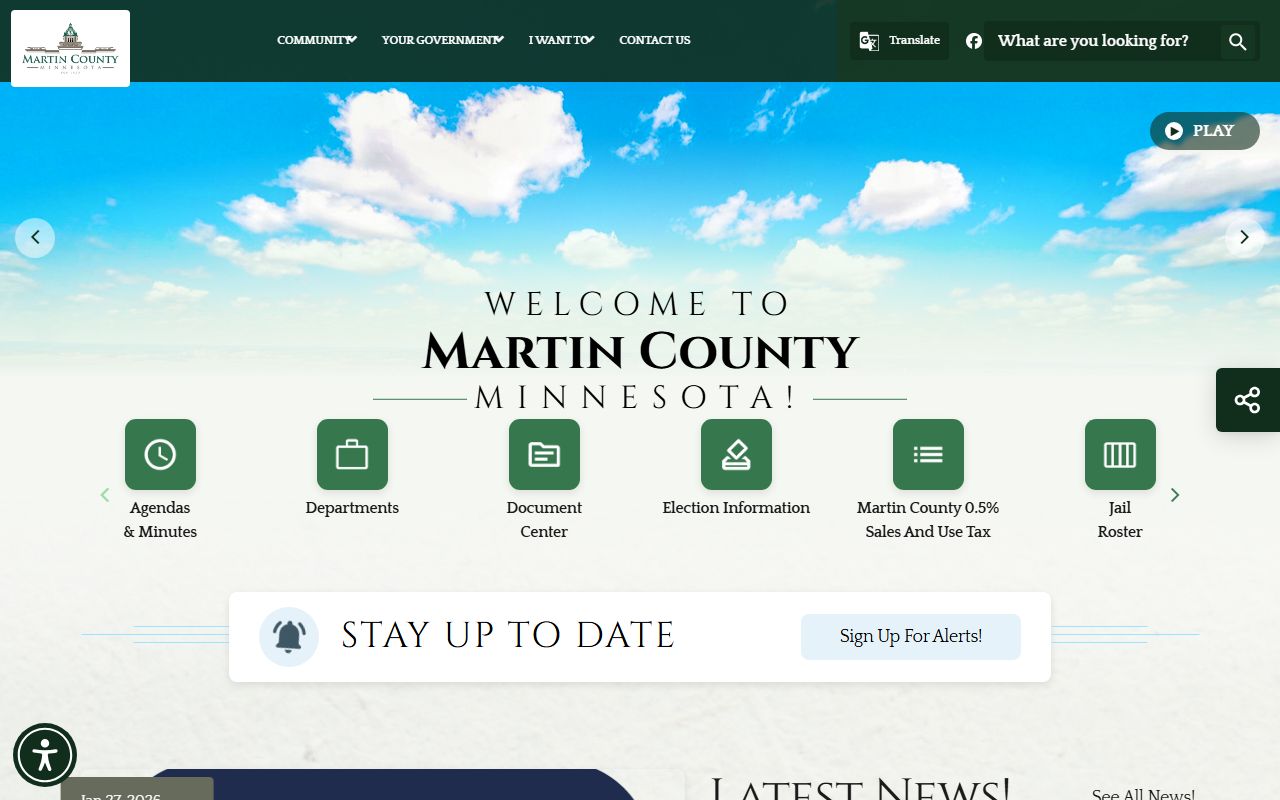 Martin County Sheriff's Office website