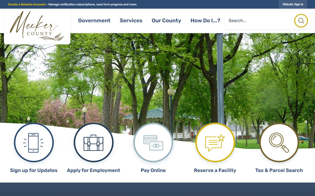 Meeker County Sheriff's Office website