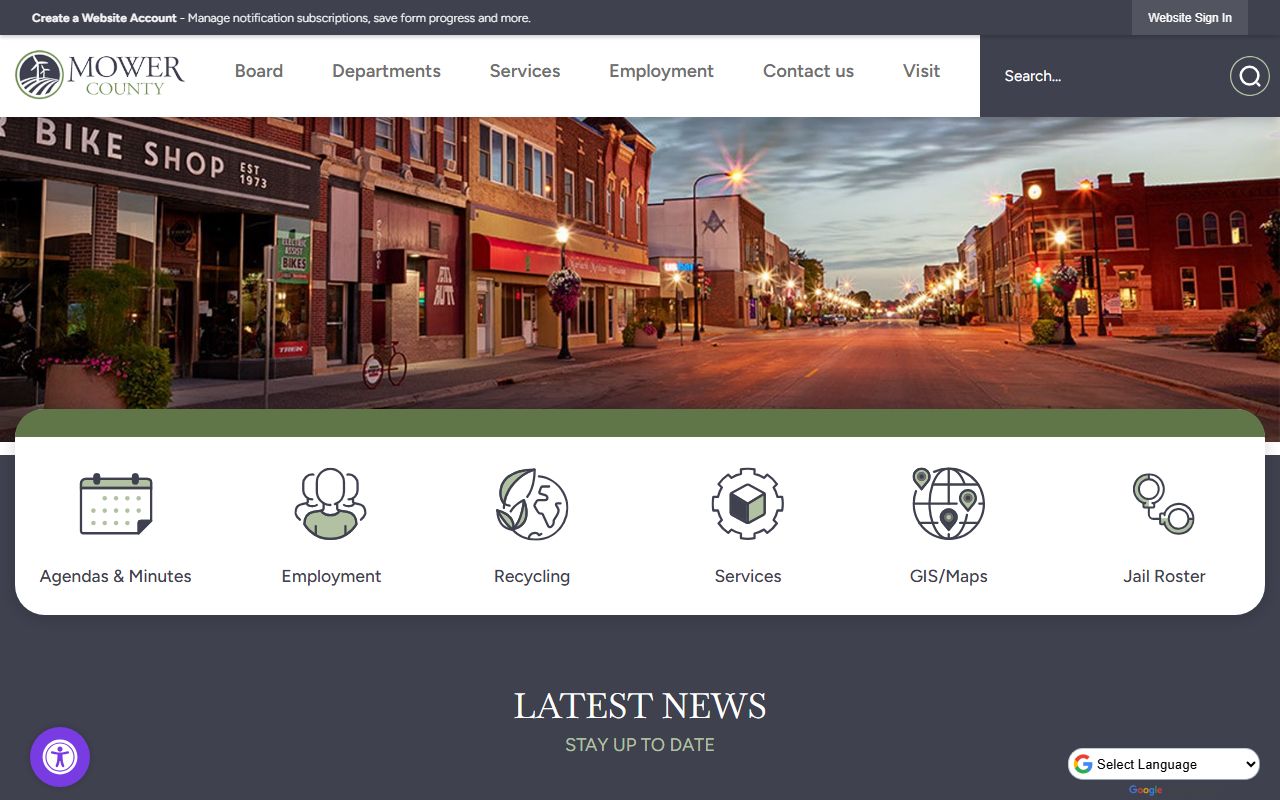 Mower County Sheriff's Office website