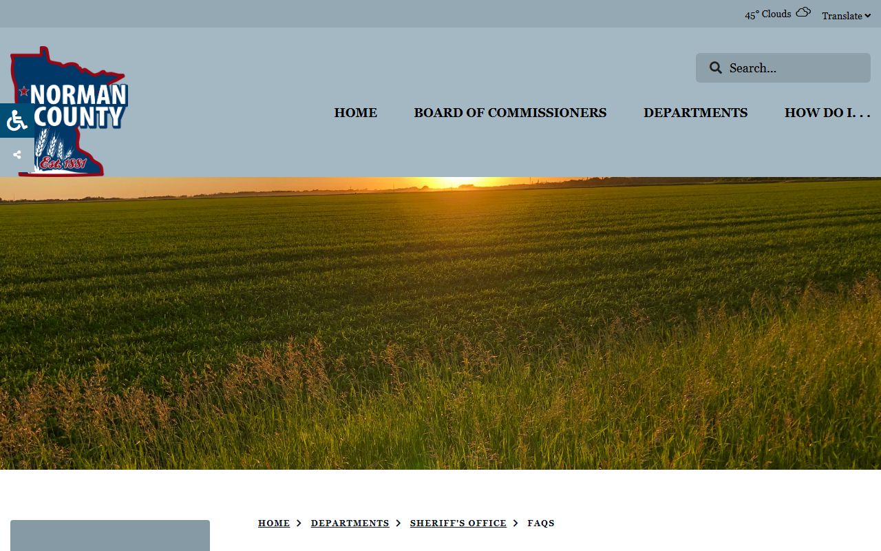 Norman County FAQs with records information