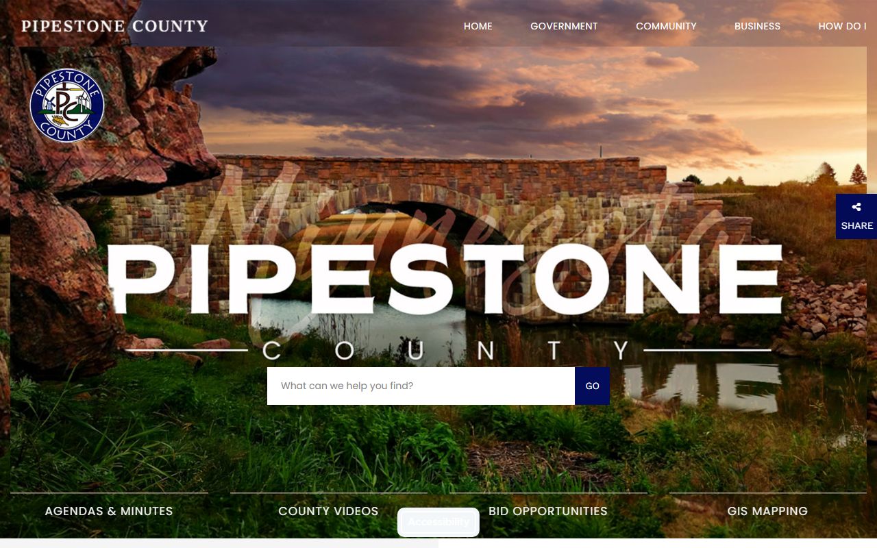 Pipestone County website