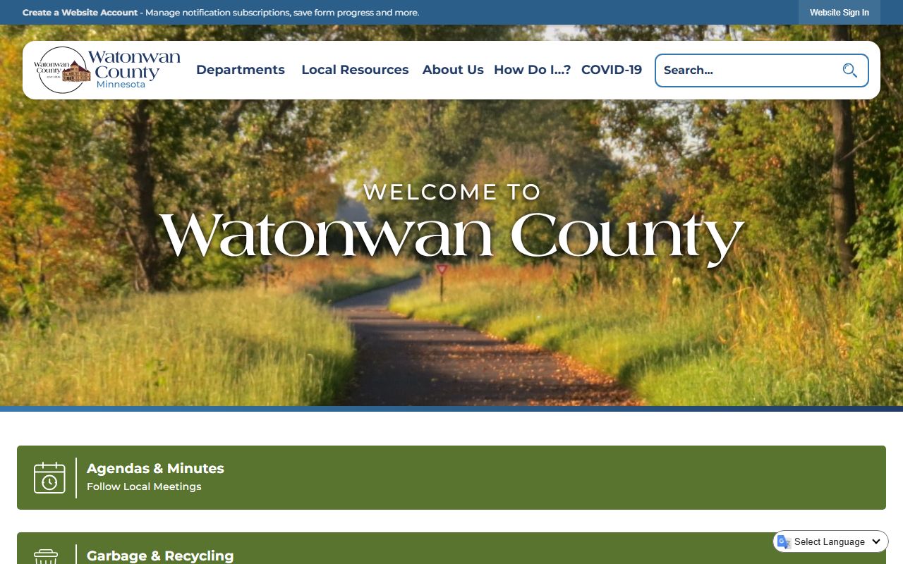 Watonwan County Sheriff's Office website